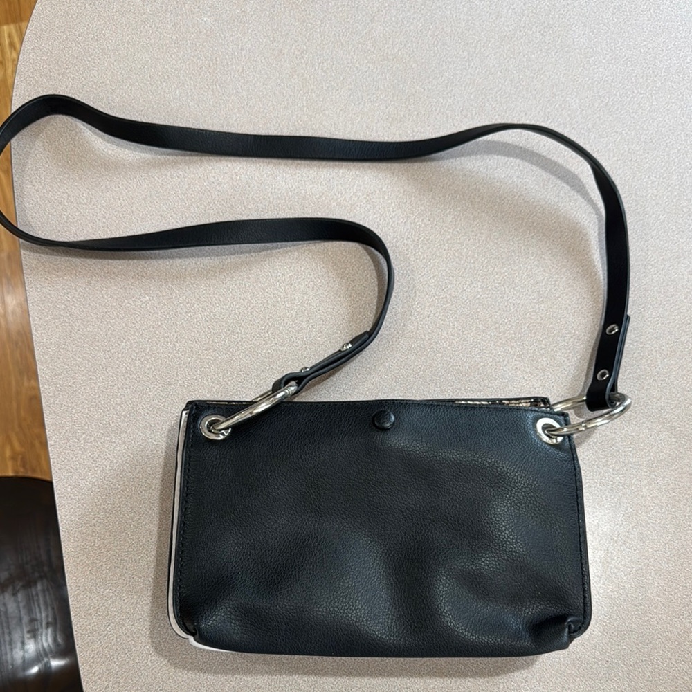 Black Leather Shoulder Bag